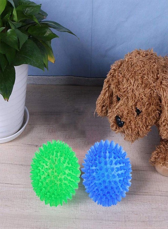 Pet Believe مجموعة بيت بيليف المكونة من 3 قطع من كرات المضغ الصريرية للكلاب، كرات ناعمة للطعن، ألعاب تنظيف الأسنان، كرات ذات ارتداد عالٍ للحيوانات الأليفة الصغيرة والمتوسطة والكبيرة من الكلاب والقطط (6.5 سم) - Image 4